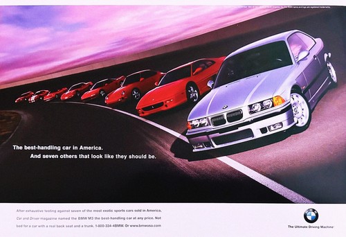 Bmw series poster 13x19 - m3,